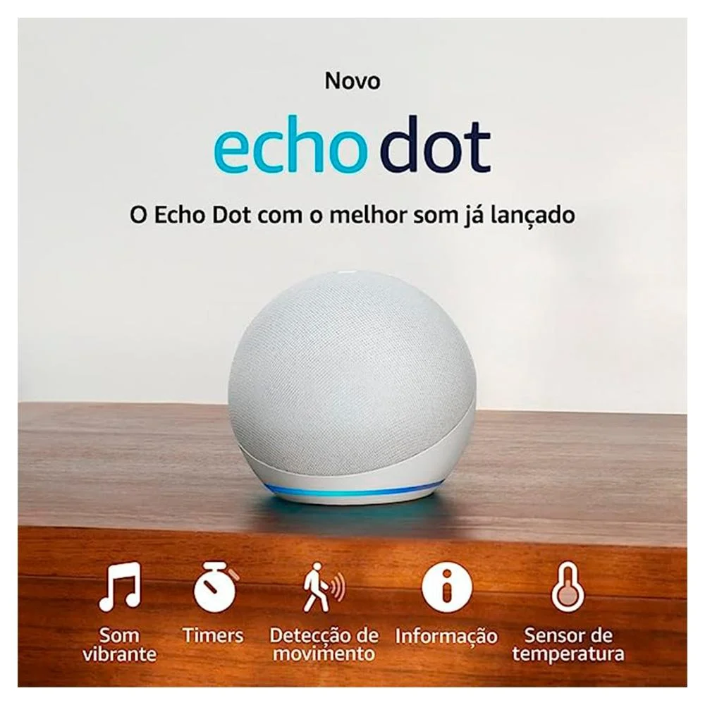 Echo Dot 5ª geração Amazon, com Alexa, Smart Speaker