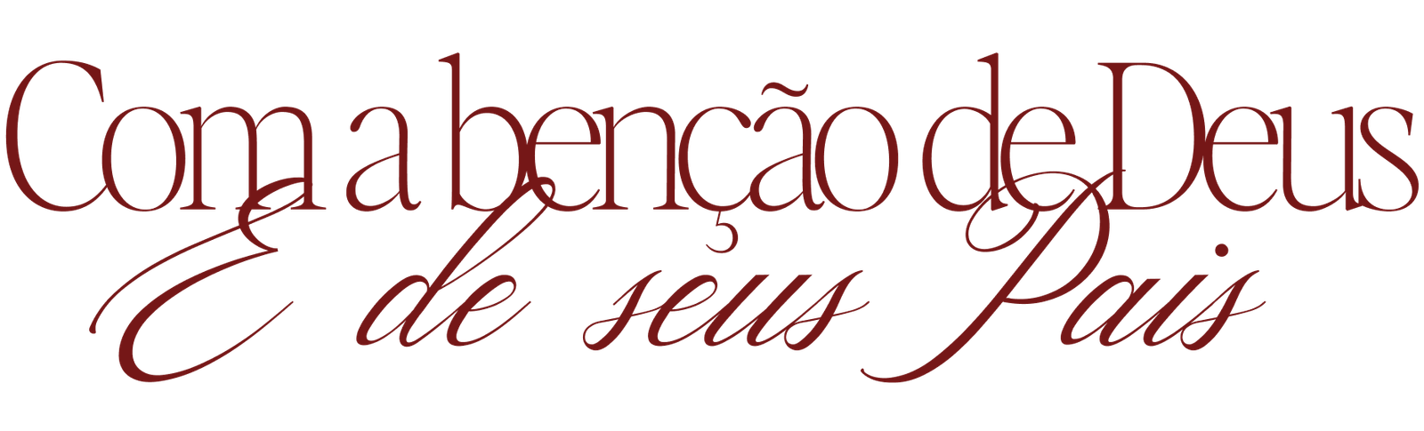 Com a benção red